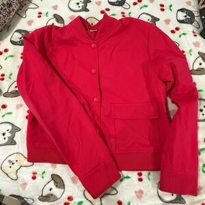 Hot pink bomber Jacket